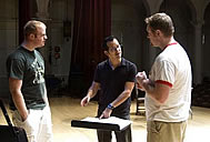 Mark Sforzini, artistic director, and Emerging Artists in rehearsal.